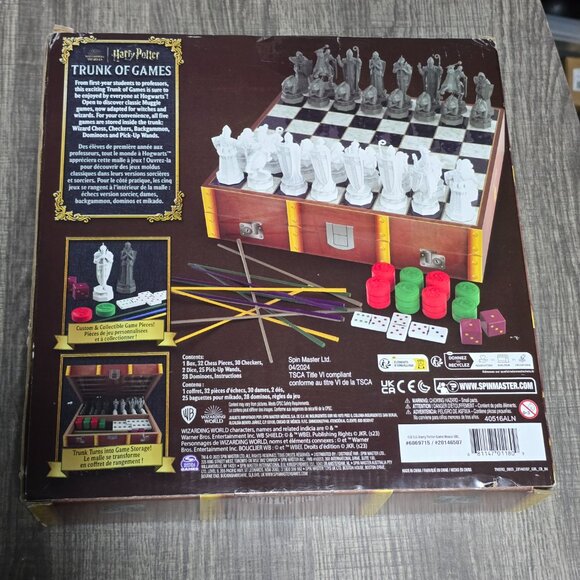 Wizarding World of Harry Potter Trunk of Games 5-in-1 Wooden - Brand New - Picture 2 of 6